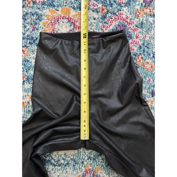 Commando Black Faux Leather Leggings Size Small Shaping Slimming Moto - Picture 7 of 7
